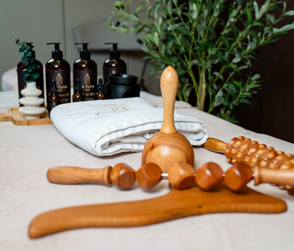 Maderotherapy — wood therapy body massage for contouring and relaxation in Dubai